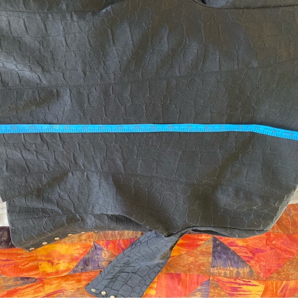 Alberto Makali, short studded jacket, black, vintage, size 2 - Picture 7 of 9